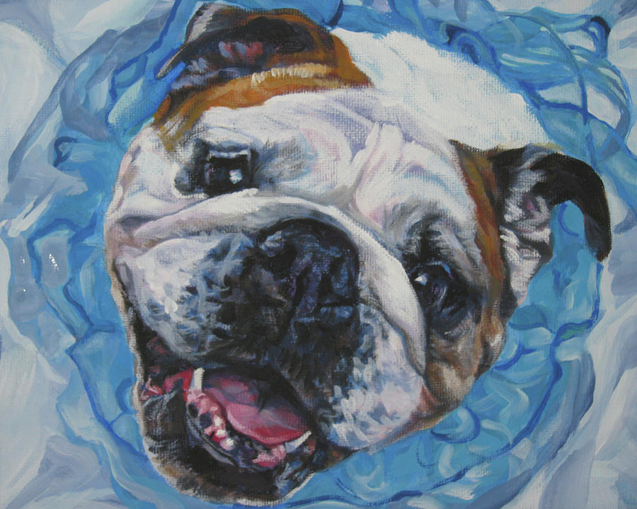 English Bulldog Painting - English Bulldog by Lee Ann Shepard