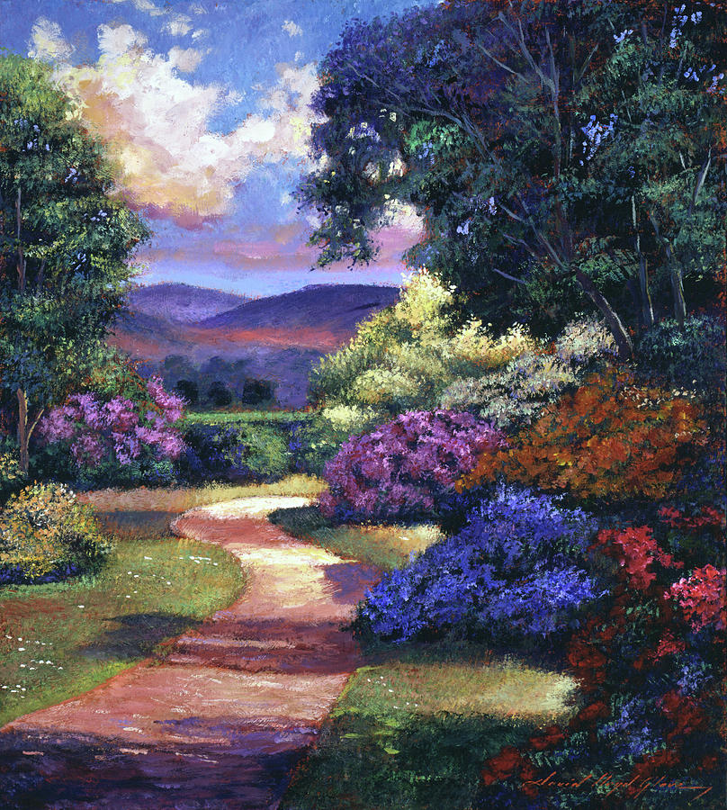 English Country Garden Painting