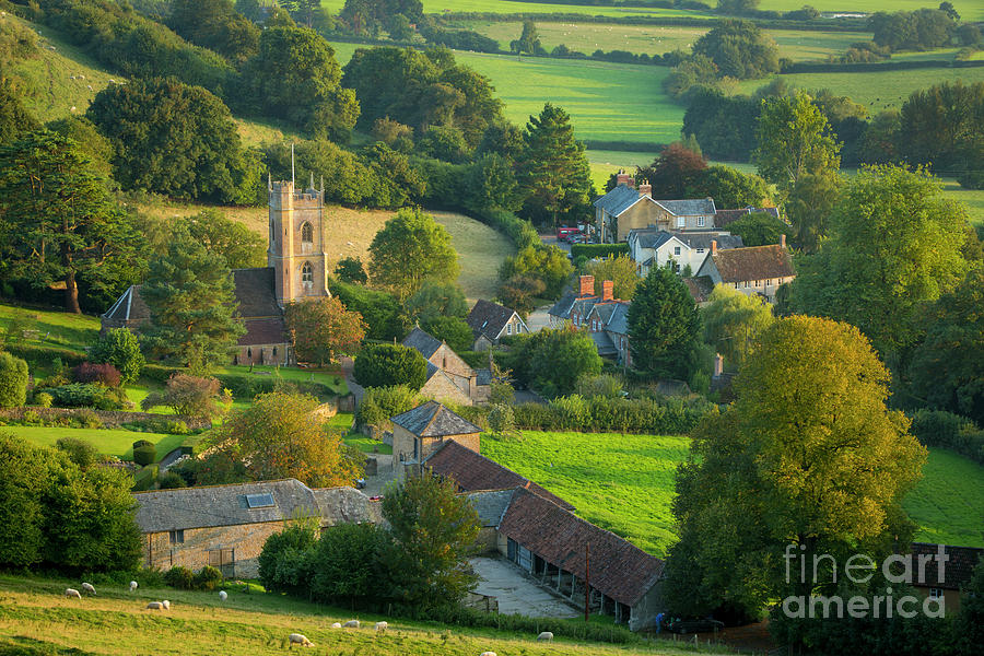 English Country Village - Somerset England Photograph by Brian Jannsen
