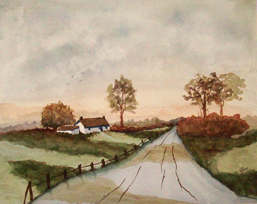 English Countryside Painting by Elise Boam