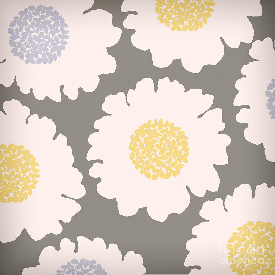 Flower Painting - English Garden White Flower Pattern by Mindy Sommers