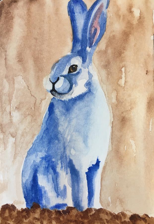 English Hare Painting by Christine Marie Rose