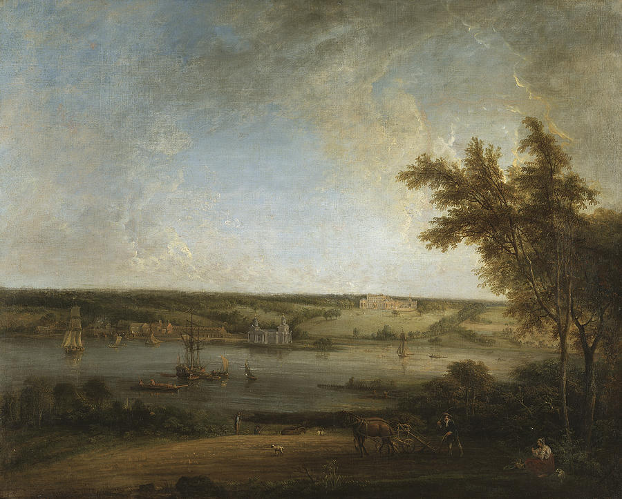 English Landscape from Mistley Hall, Essex Painting by Elias Martin