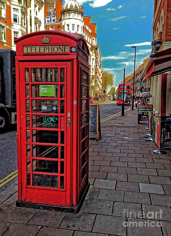 Old Traditional  English Red Phone Box  Photograph by Doc Braham