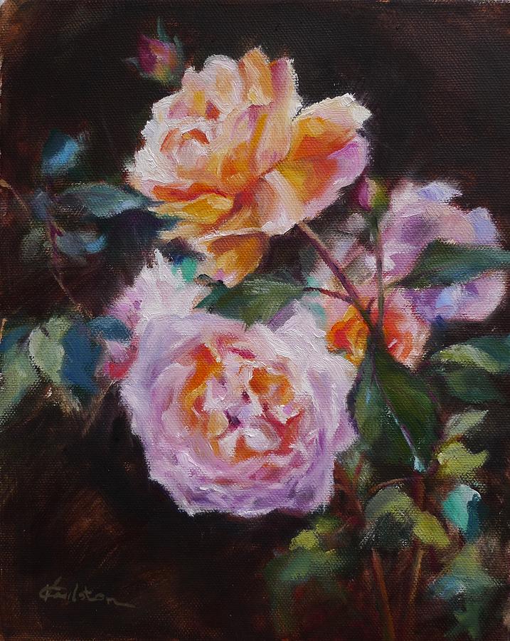 Rose Painting - English Roses by Veronica Coulston