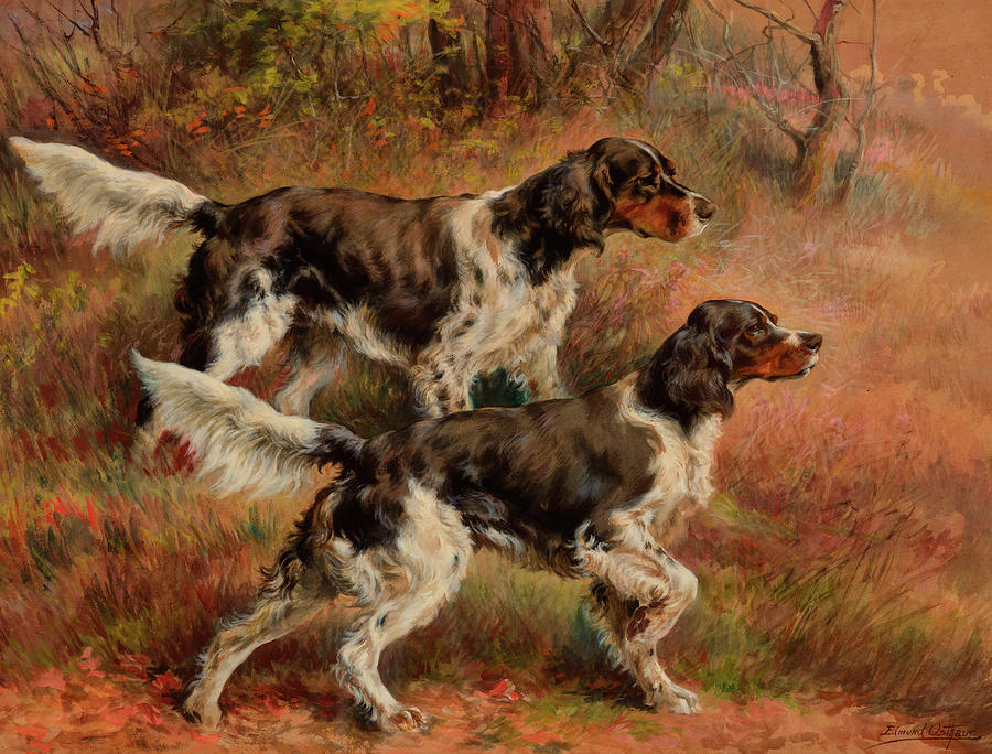 Dog Painting - English Setters by Edmund Henry Osthaus
