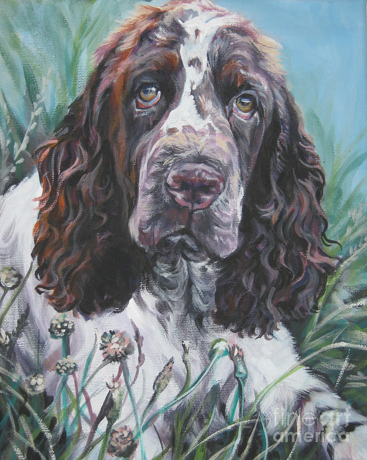 Dog Painting - English Springer Spaniel by Lee Ann Shepard