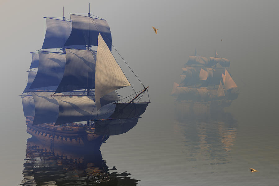 Engulfed by Fog Digital Art by Claude McCoy