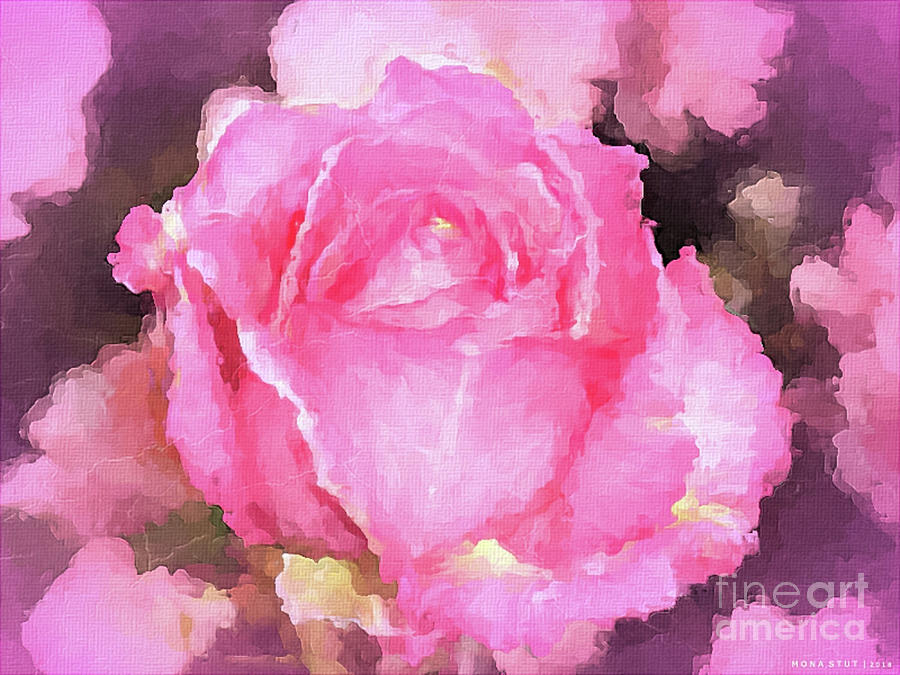 Enjoy A Rosa Rose Digital Art by Mona Stut