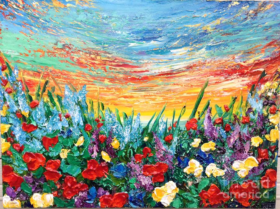 Sunset Painting - Enjoy It by Teresa Wegrzyn