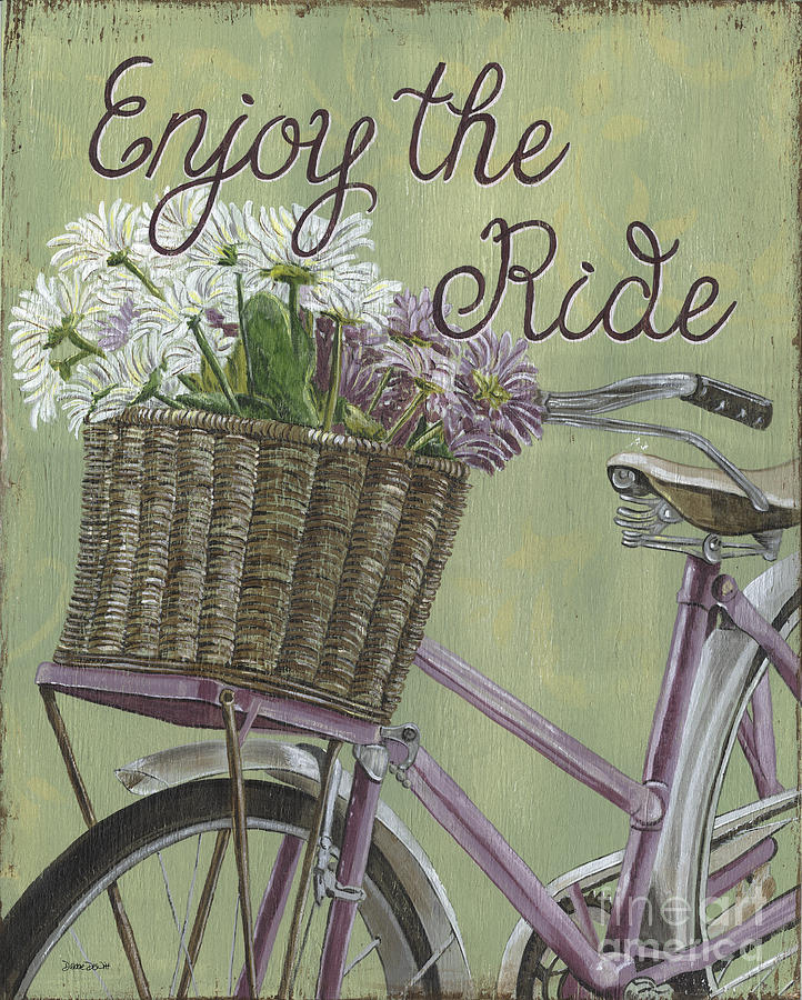 Bike Painting - Enjoy the Ride by Debbie DeWitt Bike Painting - Enjoy the Ride by Debbie DeWitt