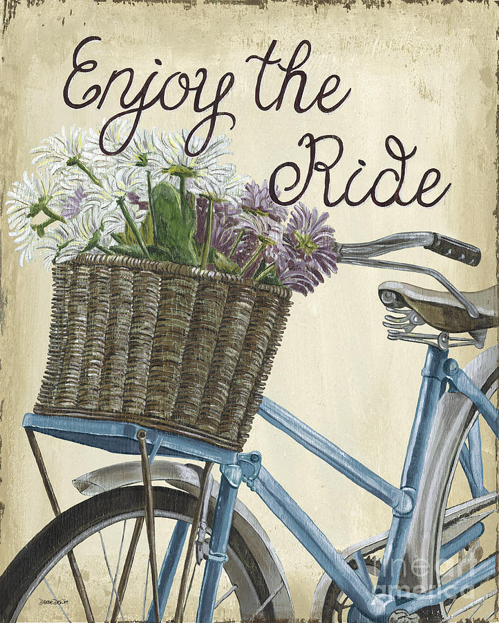 Enjoy The Ride Vintage Painting