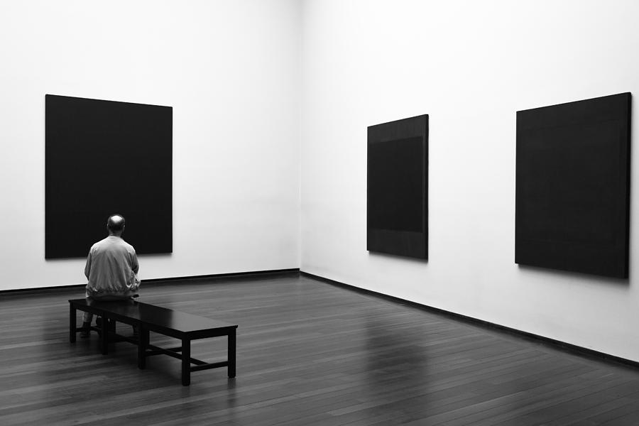 Black And White Photograph - Enjoying Rothko by Art Lionse