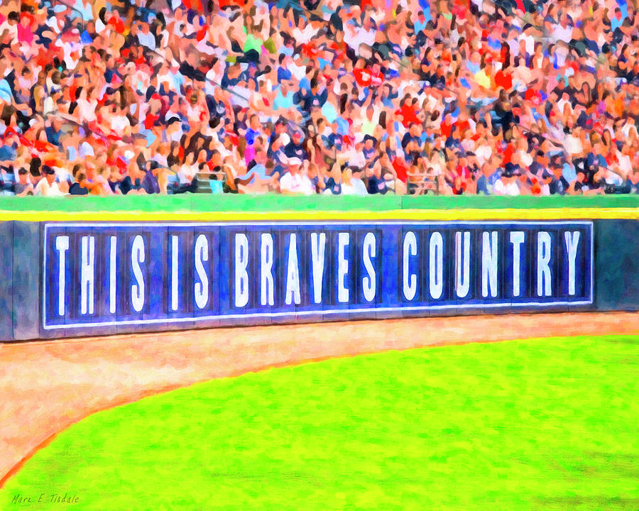 Enjoying The Game In Braves Country Digital Art by Mark Tisdale