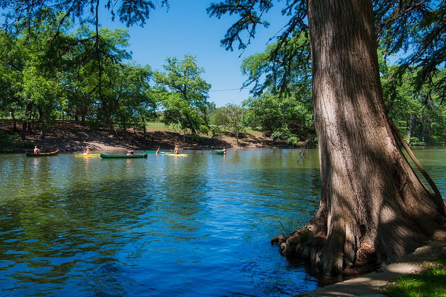 Enjoying the Guadalupe River - Camp Waldemar Texas Photograph by ...