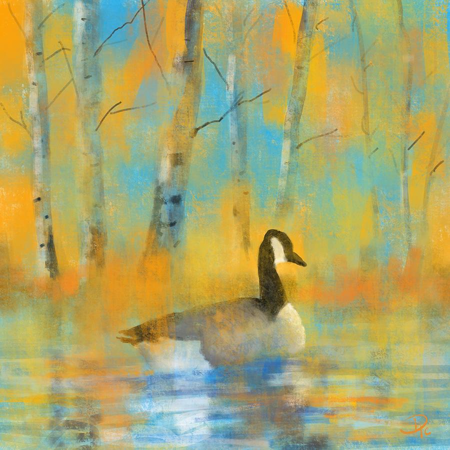 Enjoying The Pond Digital Art