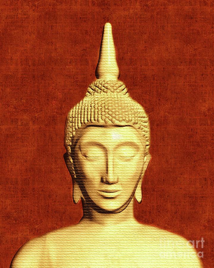 Enlightened Buddha Painting by Esoterica Art Agency