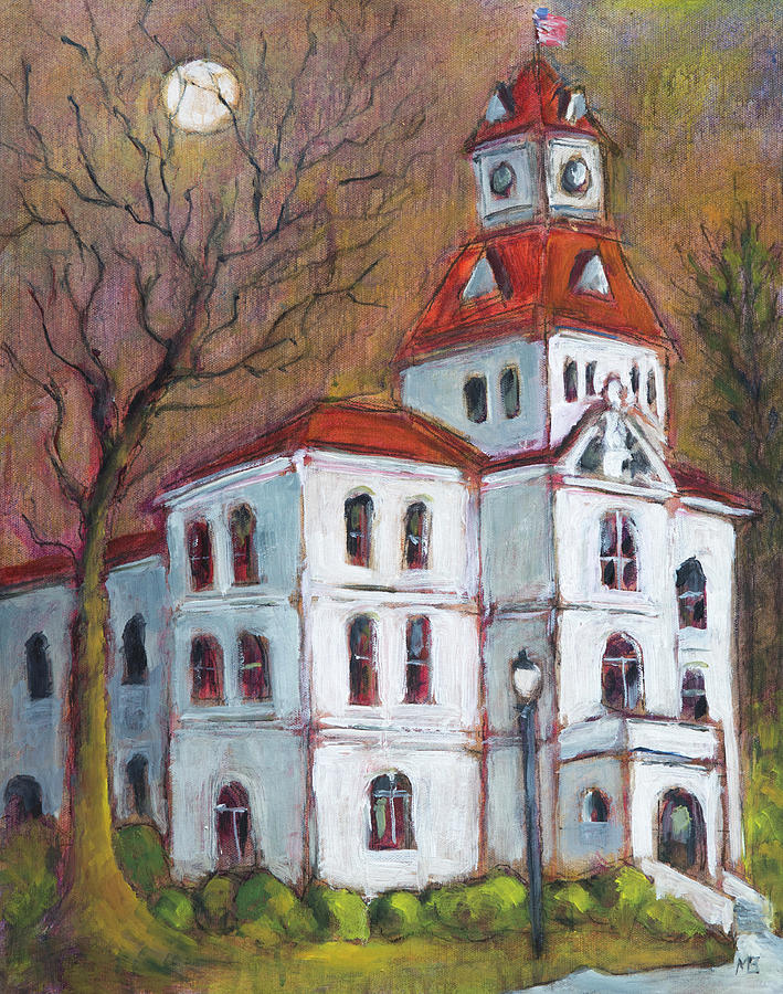 Enlightened Courthouse Painting by Mike Bergen