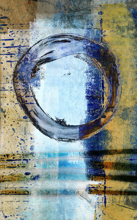 Abstract Photograph - Enso Circle in Glass by Carol Leigh