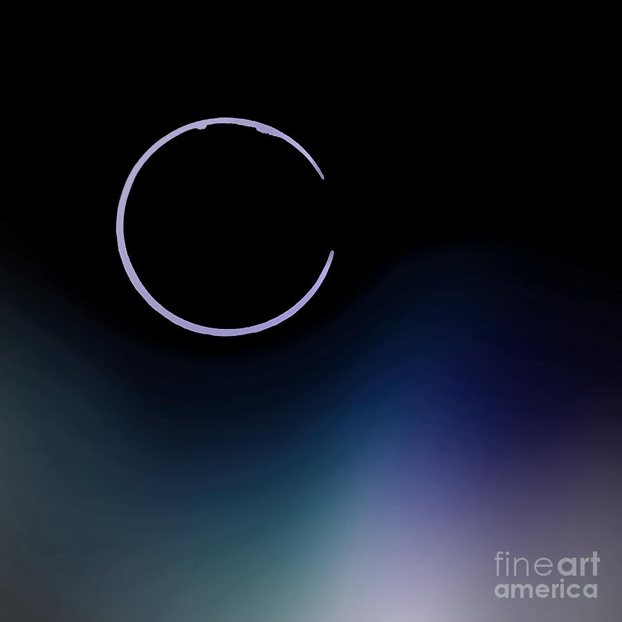 Enso with color swirls Photograph by Renee Trenholm