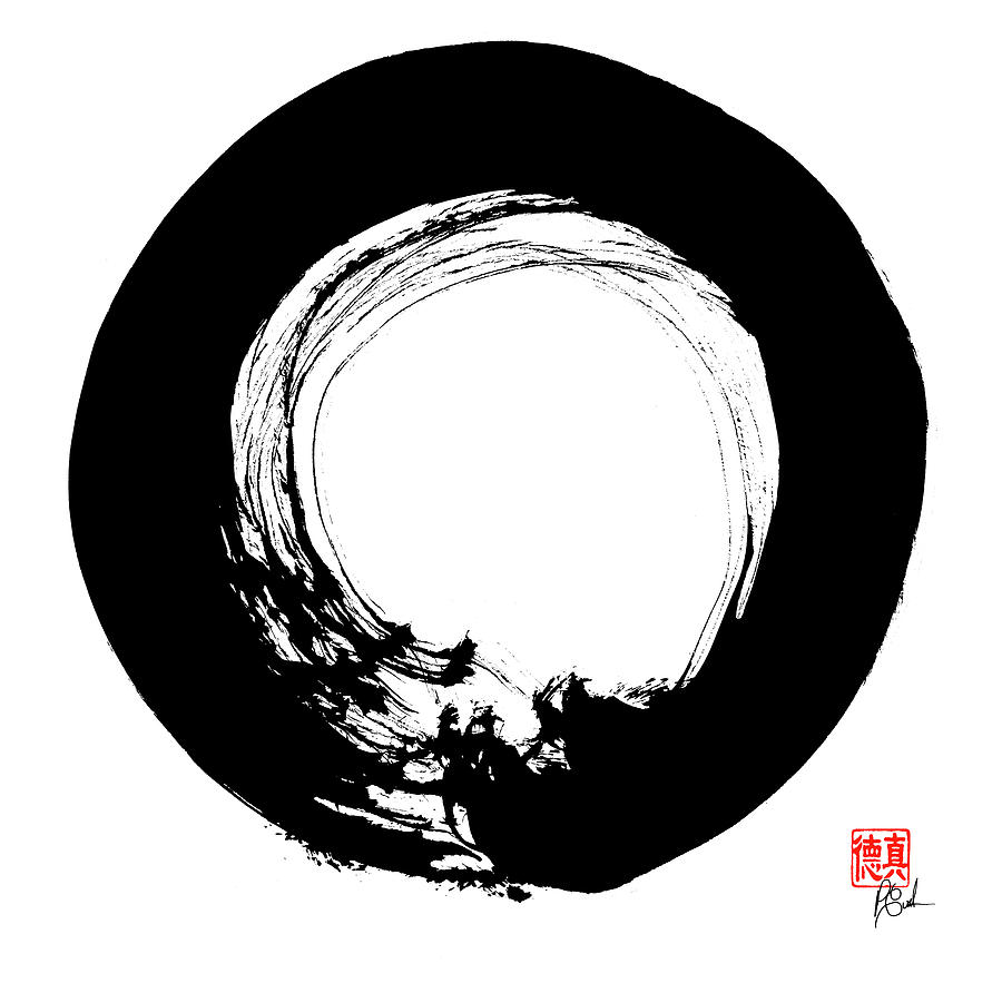 Enso Painting - Enso / Zen Circle 14 by Peter Cutler