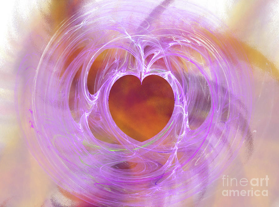 Entangled Heart Digital Art by Donna Walsh