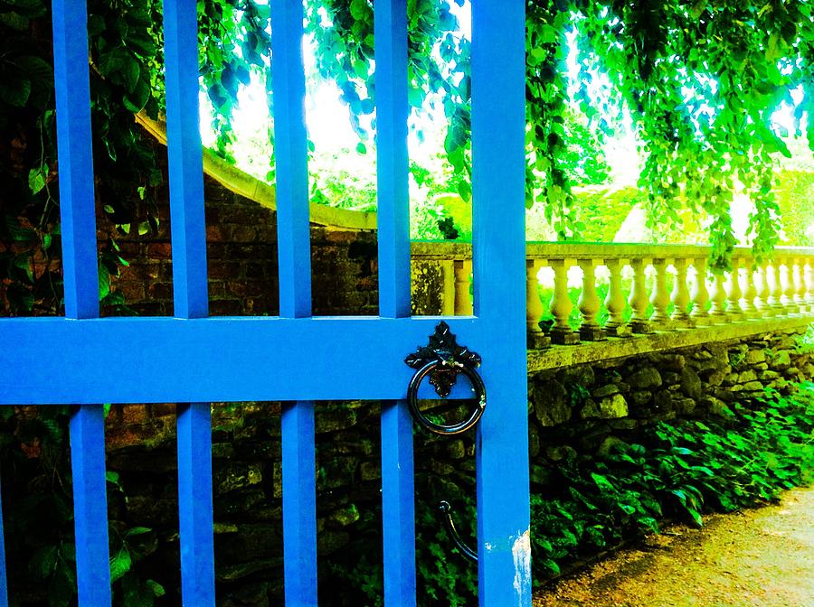 Enter at the Blue Garden Gate Photograph by Jacqueline Manos