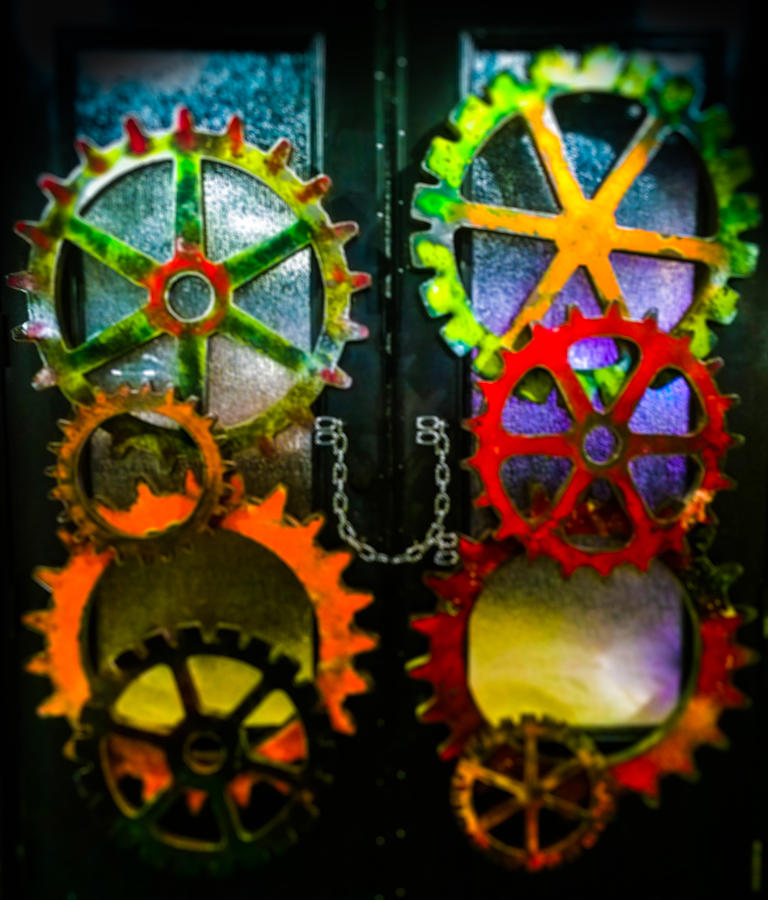 Cogs Photograph - Enter Chained Melody  by Karen Wiles
