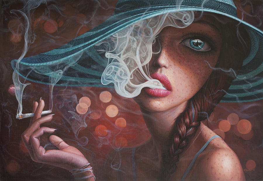 Enter The Void Painting by Adrian Borda