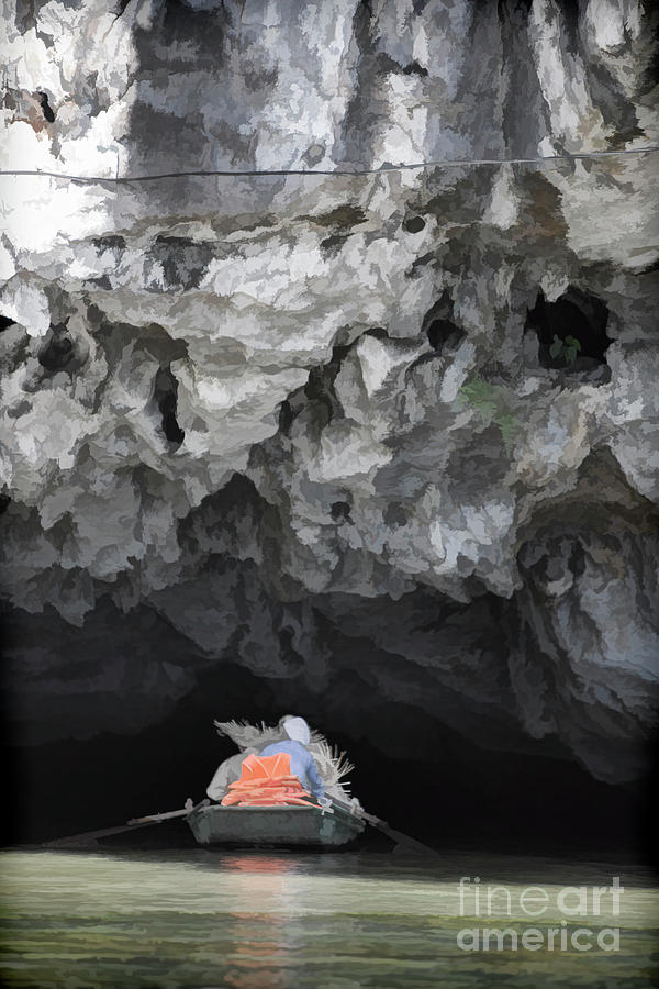 Entering Cave Boat Vietnam  Photograph by Chuck Kuhn