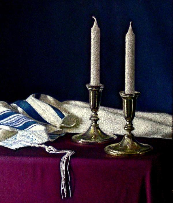 Candles Painting - Entering the Rest by Keith Murray Candles Painting - Entering the Rest by Keith Murray