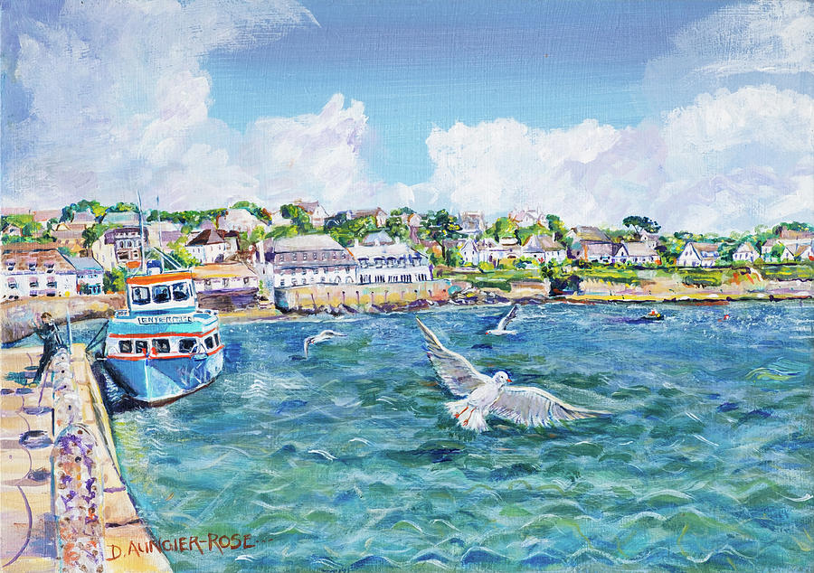 Enterprise At St Mawes Painting by Seeables Visual Arts