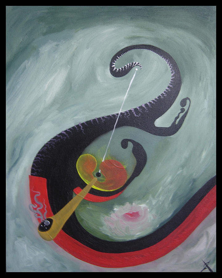 Landscape Painting - Entheogen by Justin D B Landscape Painting - Entheogen by Justin D B