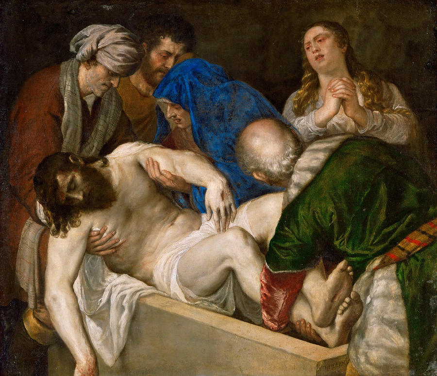 Entombment of Christ Painting by Workshop of Titian