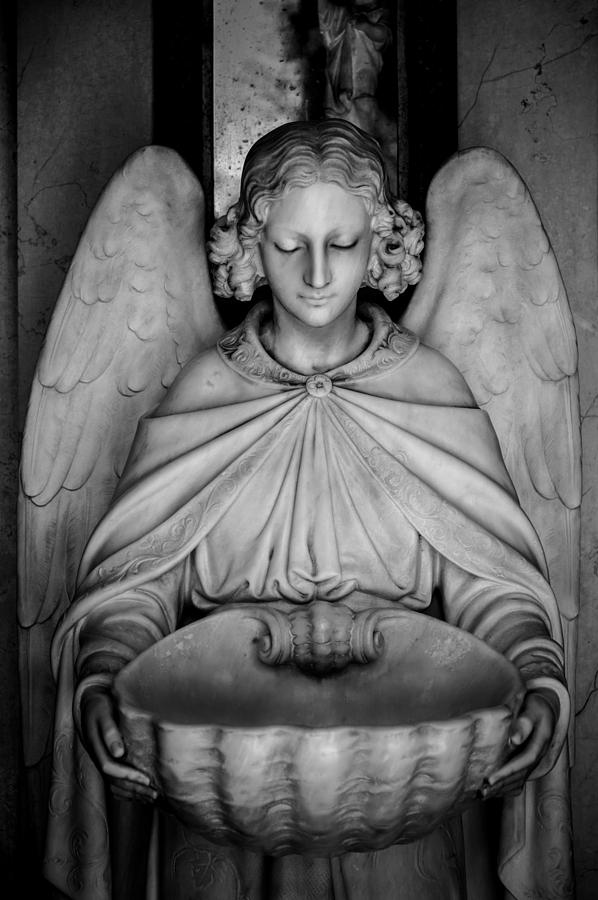Entrance angel Photograph by Anthony Citro