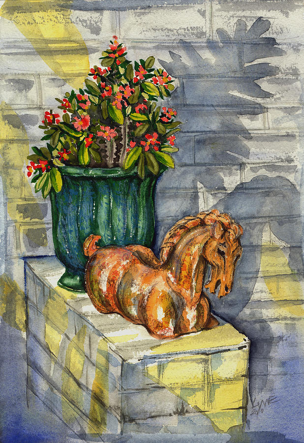Entrance Decor Painting by Lynne Haines