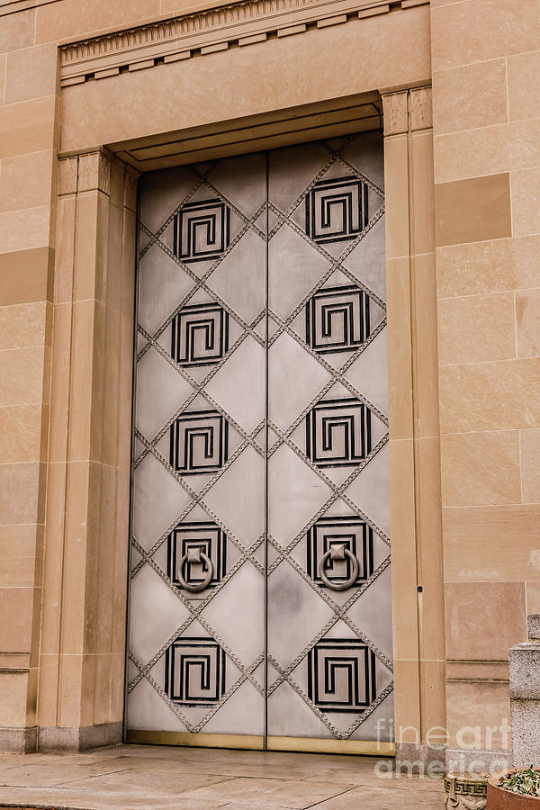 Entrance door of Department of Justice Photograph by Claudia M Photography