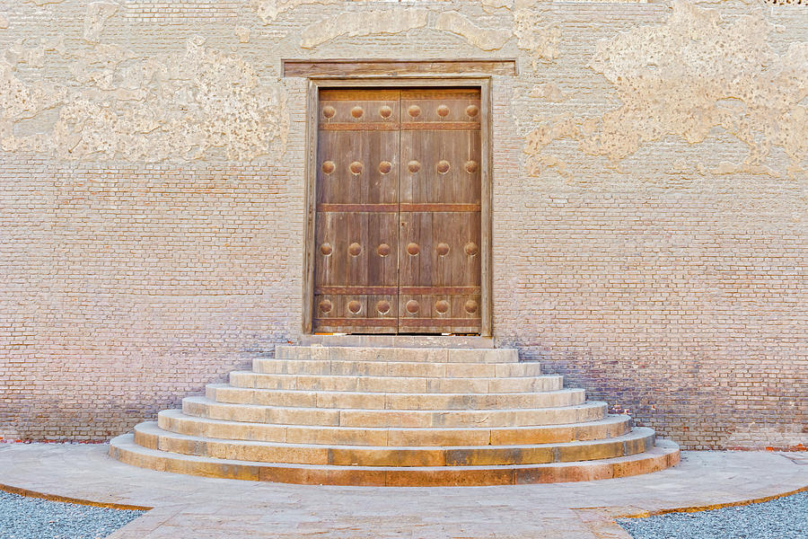 Entrance doors to  Ibn Tulun mosque. Photograph by Marek Poplawski