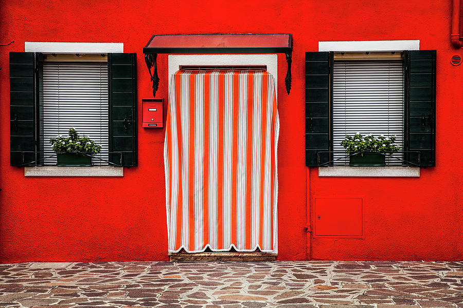 Entrance in Burano Photograph by Andrew Soundarajan