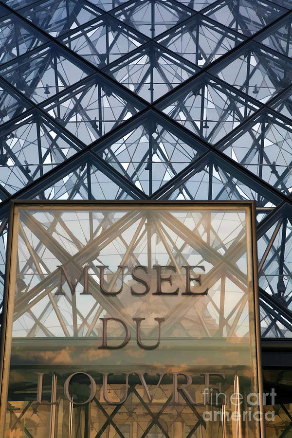 Entrance Musee Du Louvre  Photograph by Chuck Kuhn