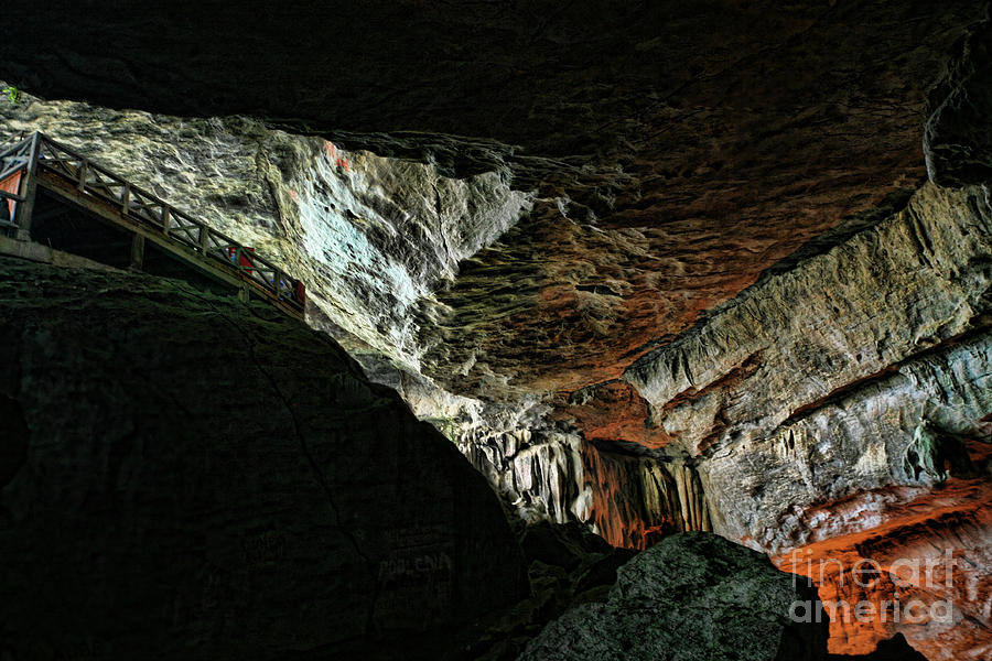 Halong Bay Photograph - Entrance Sung Slot Cave Vietnam by Chuck Kuhn