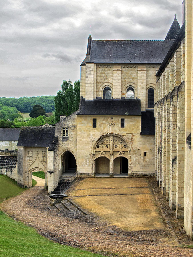 Entrance to Fontevraud Abbey Photograph by Dave Mills