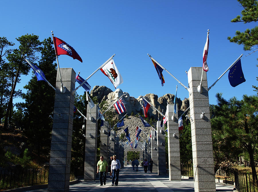 Entrance to Mount Rushmore Photograph by Mary Capriole
