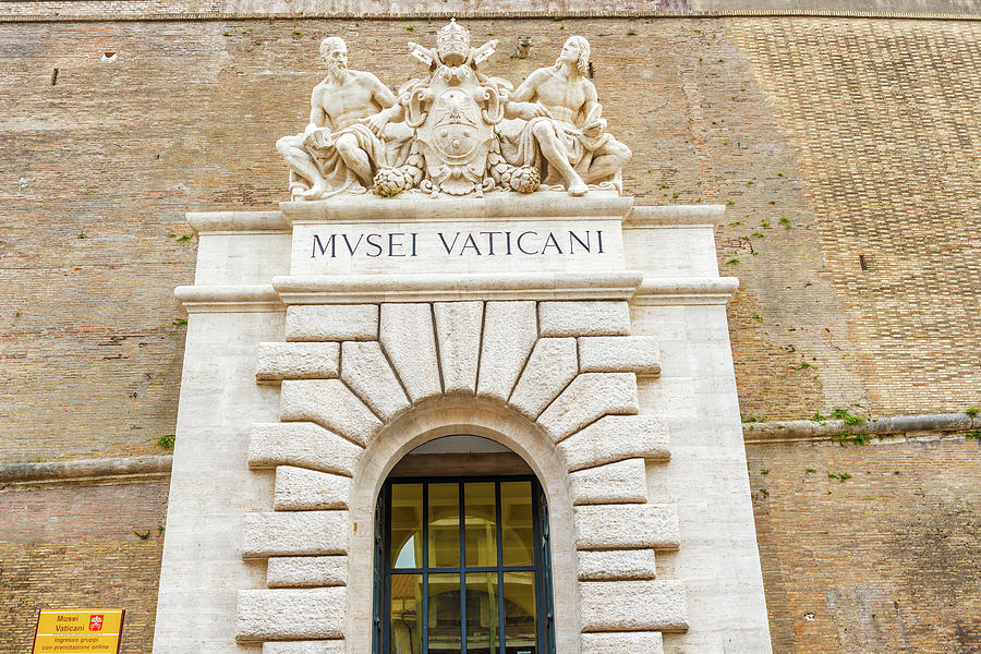 Entrance to museum in Vatican Photograph by Marek Poplawski