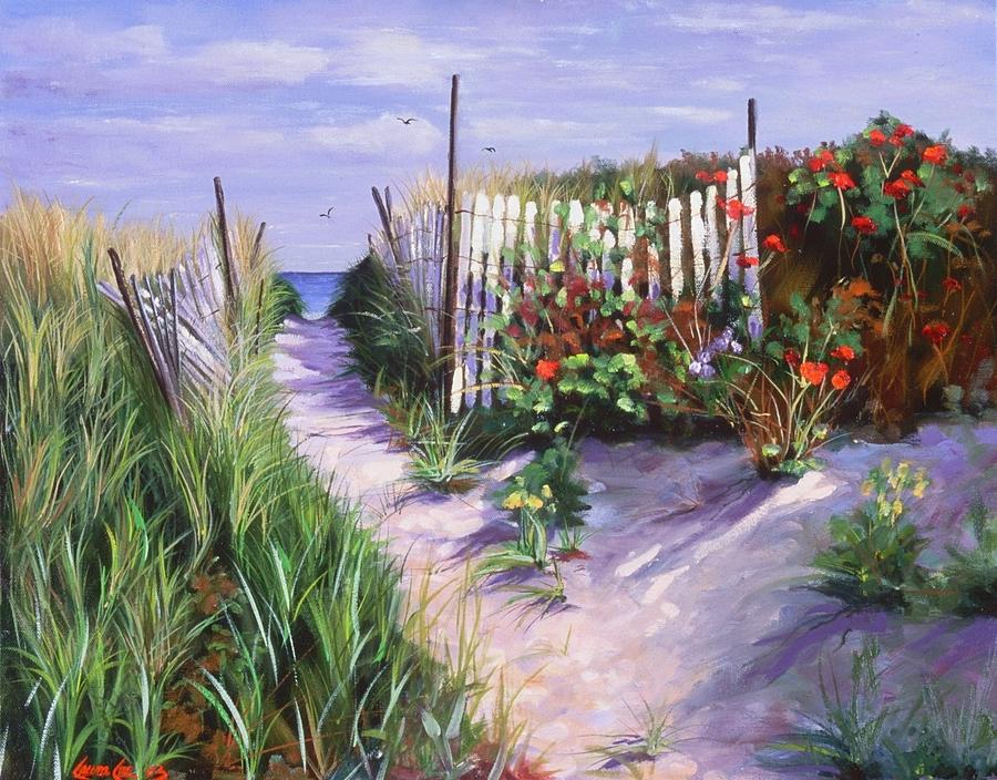 Landscape Painting - Entrance to Nantasket by Laura Lee Zanghetti