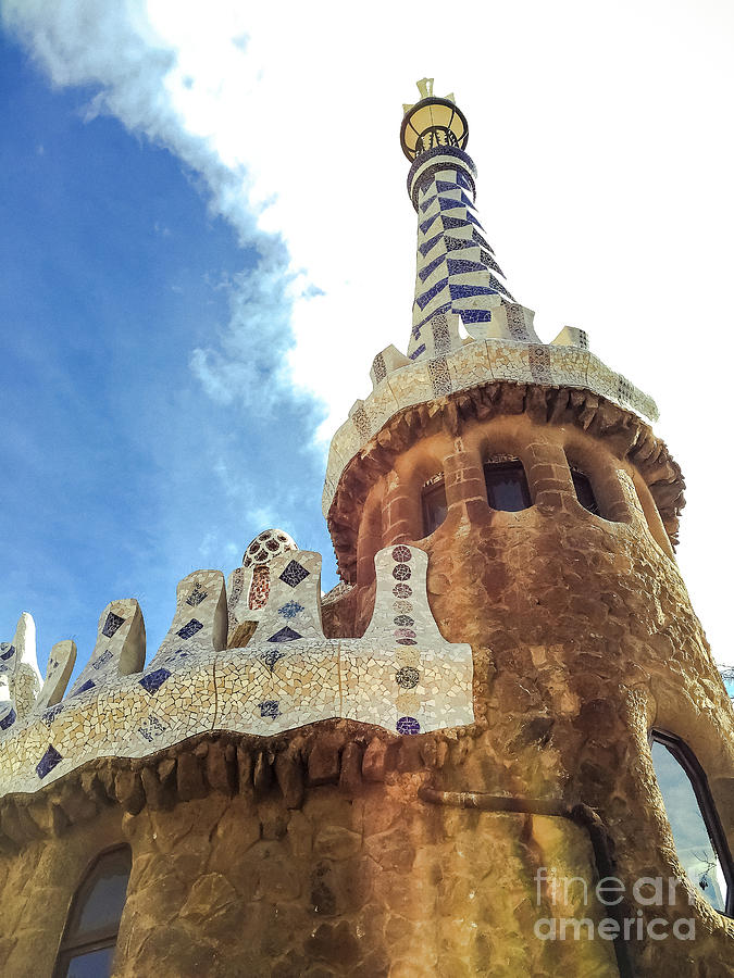 Entrance to Park Guell in Barcelona Photograph by Colleen Kammerer