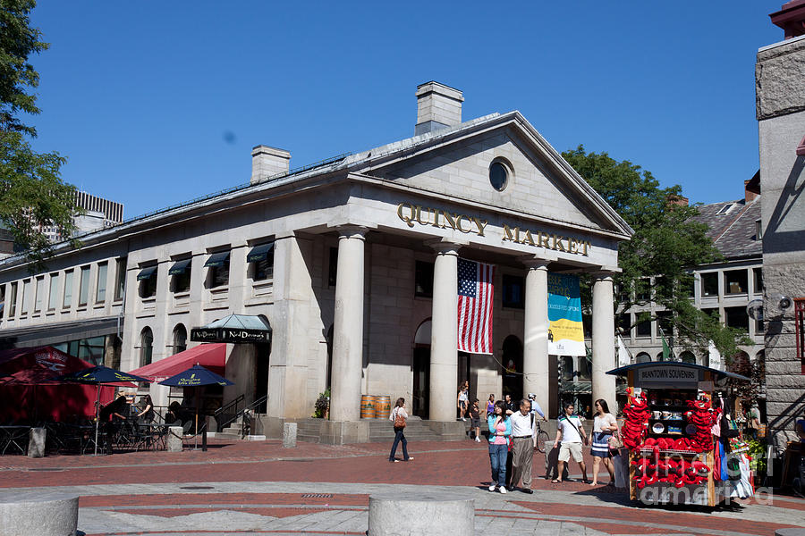 Entrance to Quincy Market, Boston Photograph by Thomas Marchessault