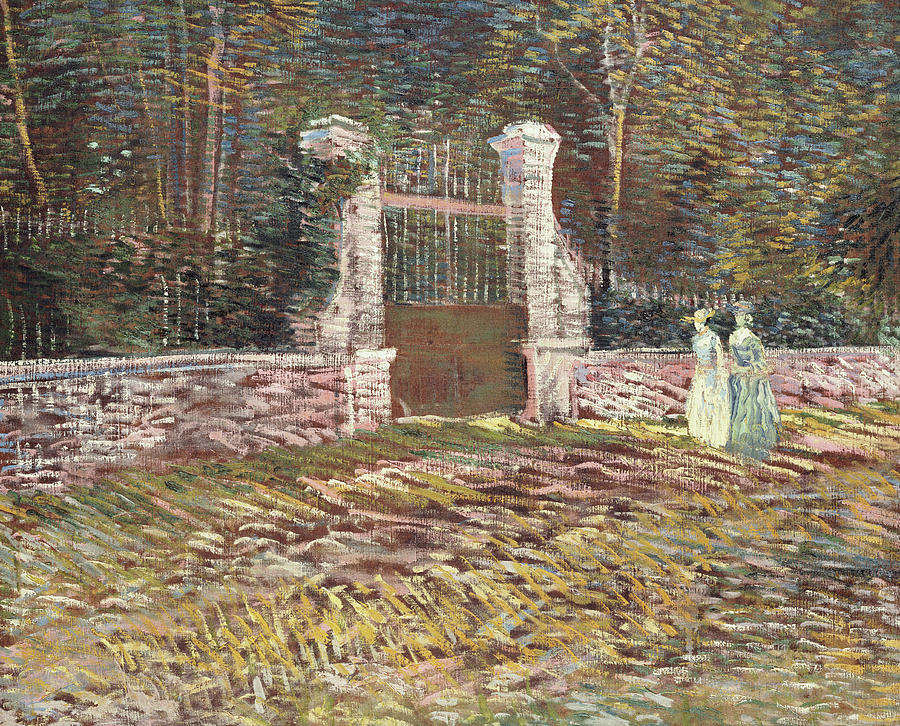 Entrance to the Voyer dArgenson Park at Asnieres Painting by Vincent Van Gogh