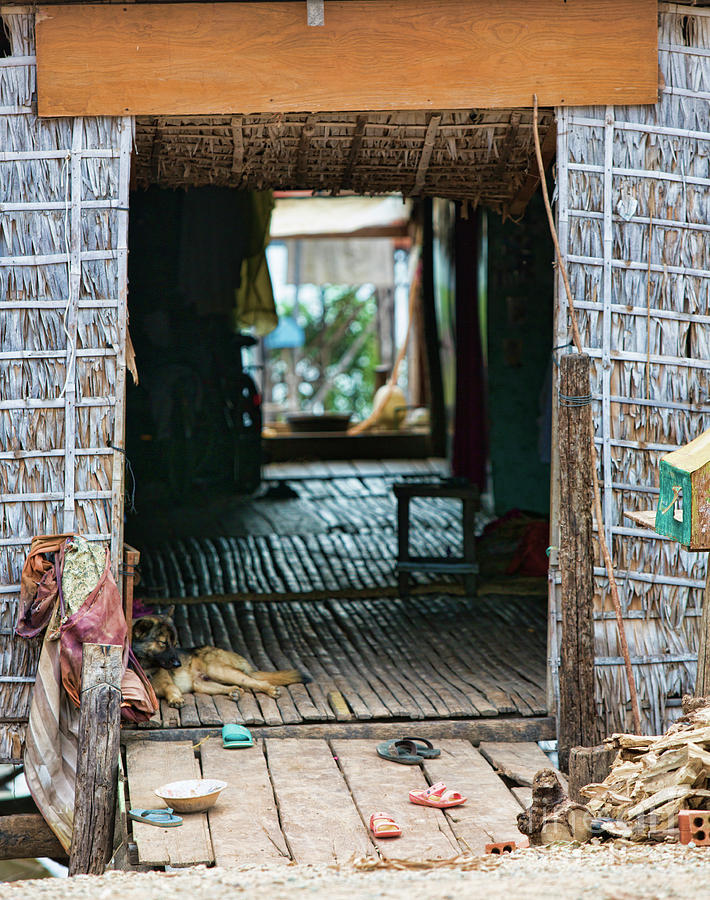 Entrance to Tonle Sap Home  Photograph by Chuck Kuhn