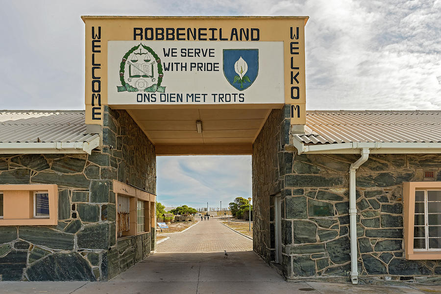 Entry gate in Robben Island, Cape Town, South Africa Photograph by Marek Poplawski